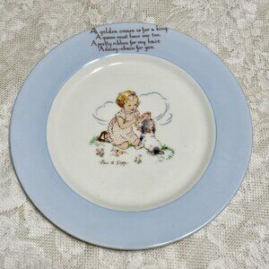 Antique Paragon China By Appt - EILEEN SOPER Playtime Series Plate HAND PAINTED
